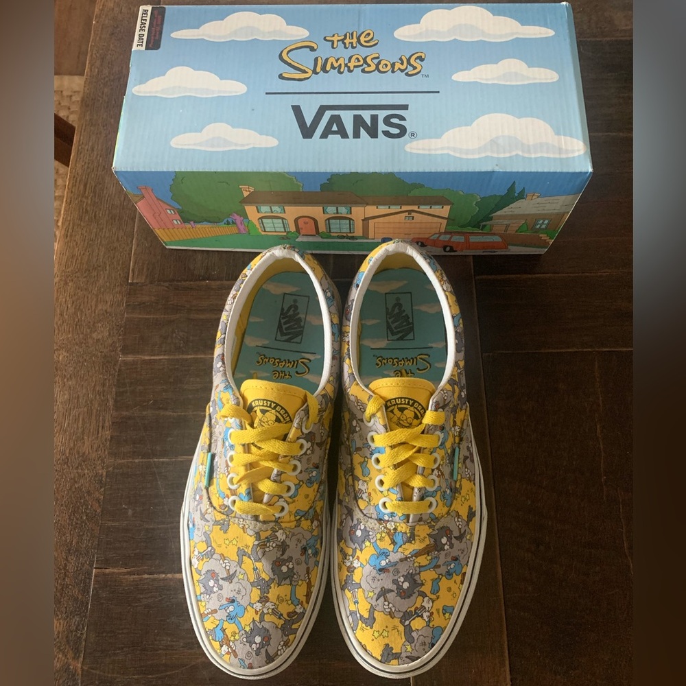 Vans Era Simpsons Itchy and Scratchy Sneakers and Box size 9
